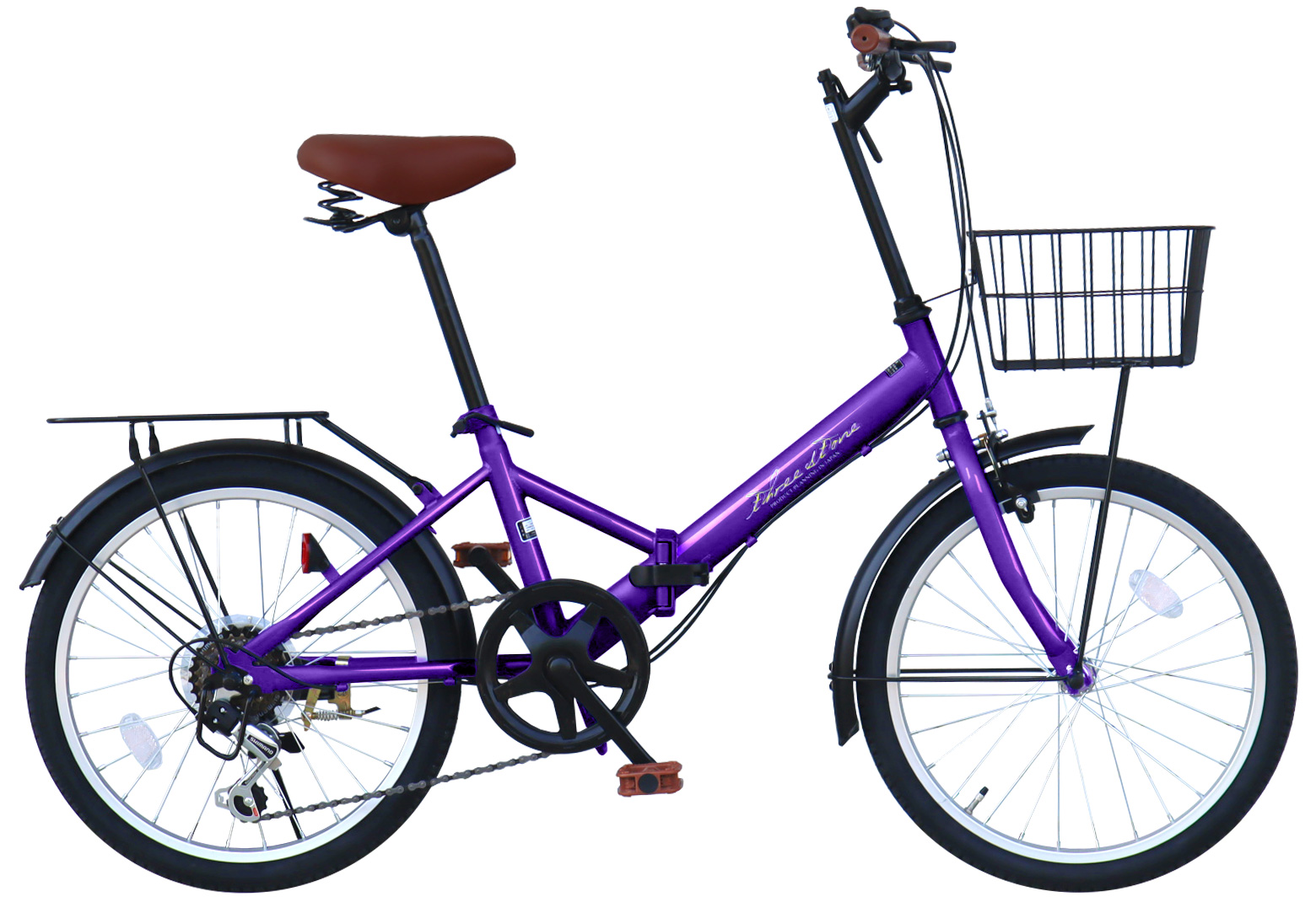 折りたたみ自転車 20インチ シマノ6段ギア カゴ付き 荷台付き ライト 鍵付き 通勤 通学 街乗り 新生活 折り畳み自転車 自転車 プレゼント ギフト [AJ-08C] | アイジュサイクル | 11