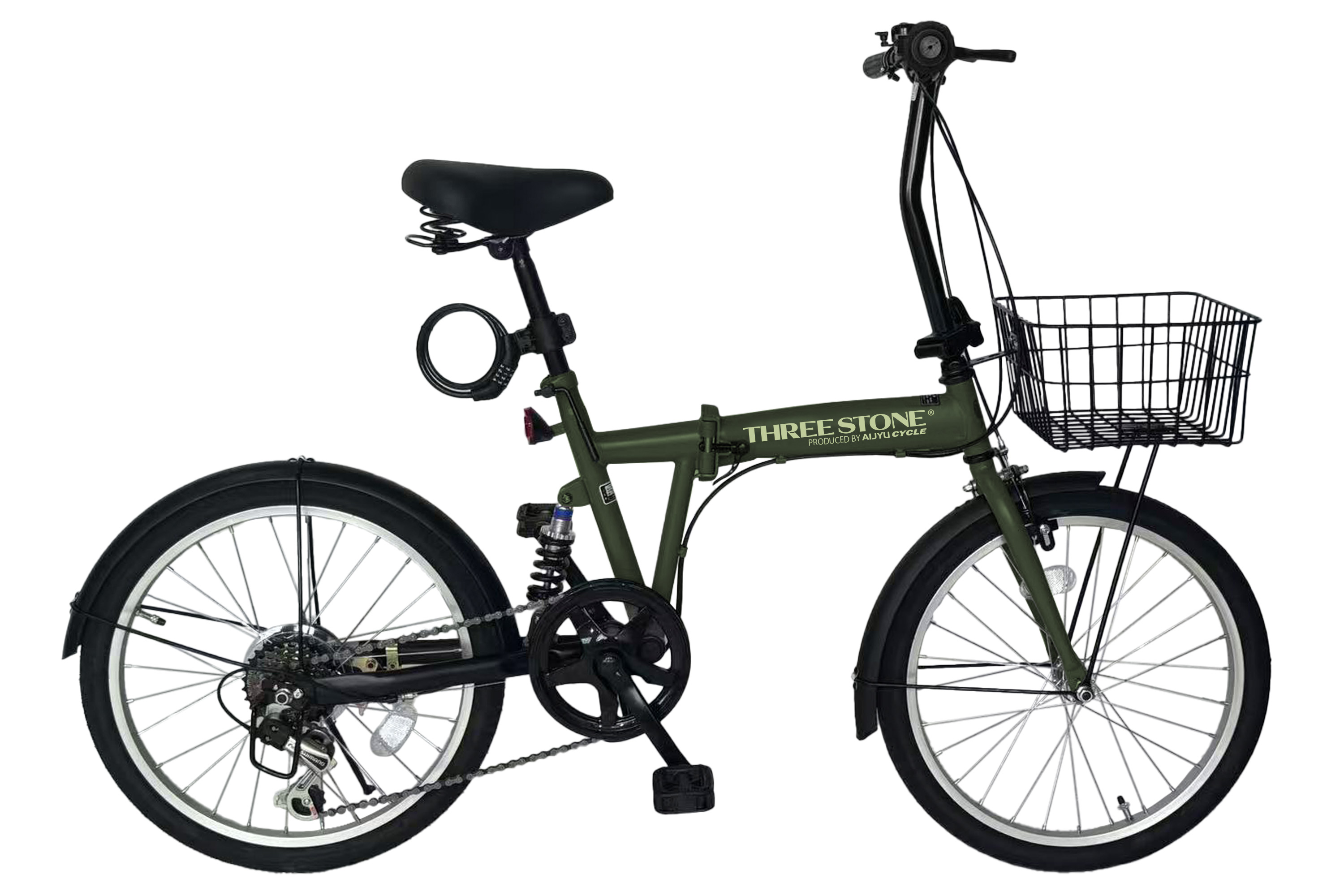 アイジュサイクル 折りたたみ自転車 20インチ シマノ 6段ギア 折り畳み