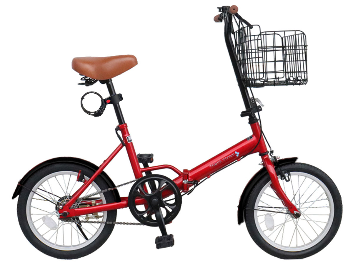アイジュサイクル ノーパンクタイヤ 折りたたみ自転車 16インチ