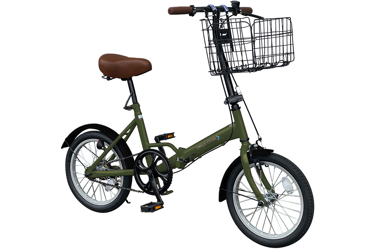 アイジュサイクル ノーパンクタイヤ 折りたたみ自転車 16インチ
