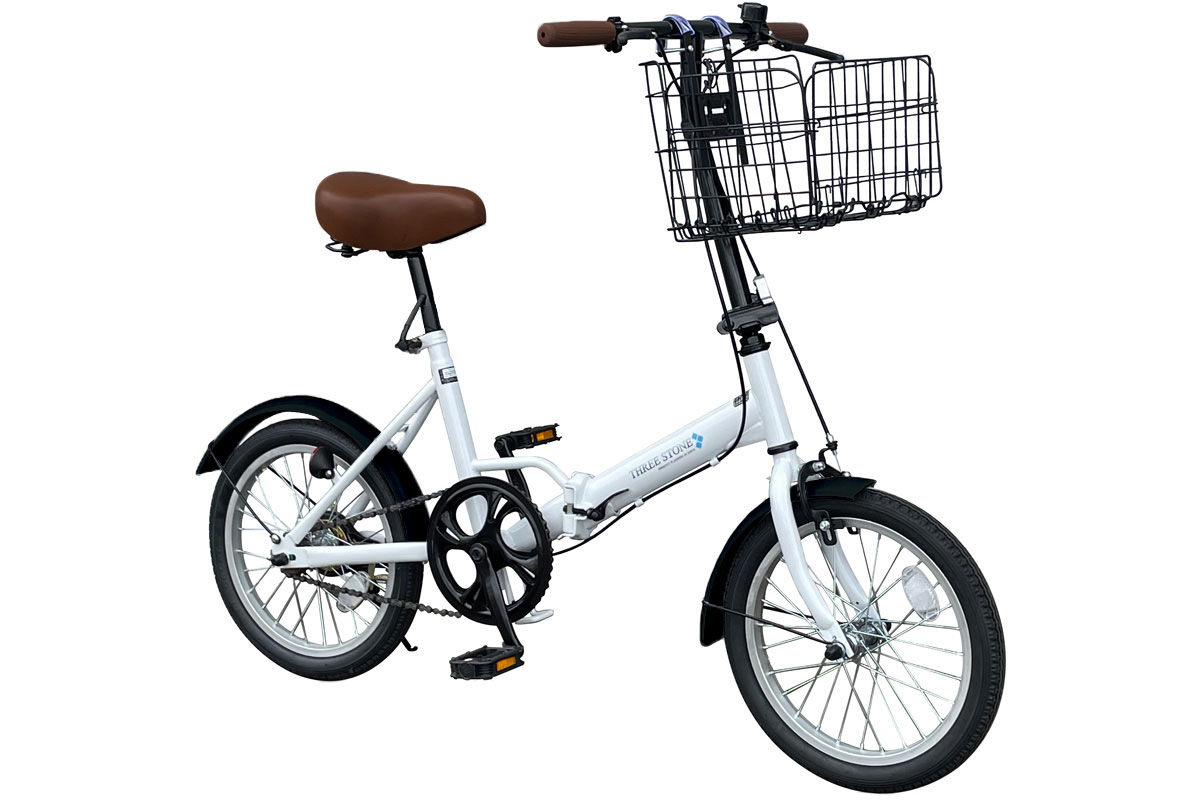 アイジュサイクル ノーパンクタイヤ 折りたたみ自転車 16インチ