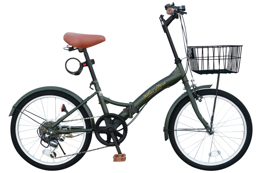 アイジュサイクル ノーパンクタイヤ 折りたたみ自転車 20インチ