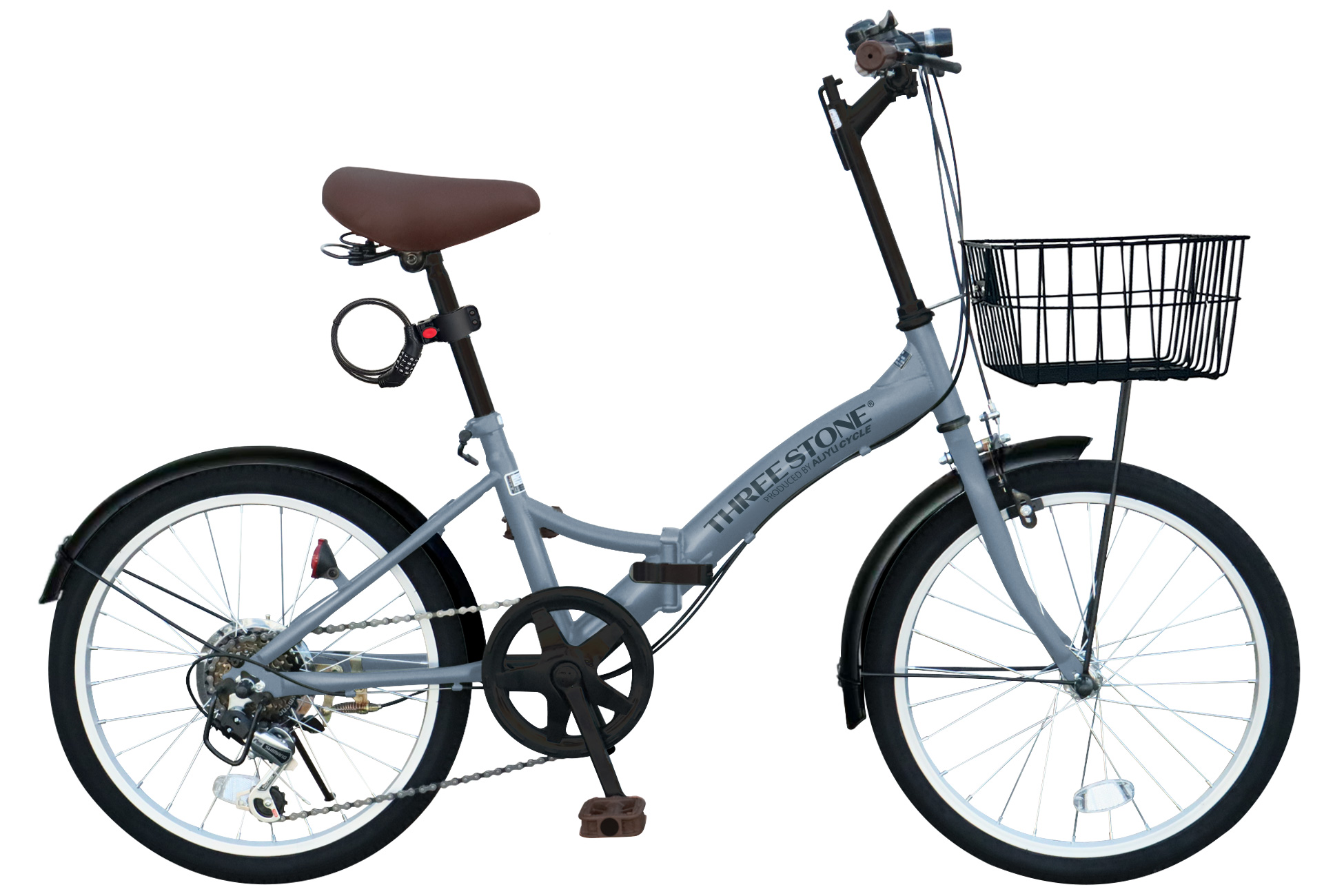 アイジュサイクル ノーパンクタイヤ 折りたたみ自転車 20インチ シマノ