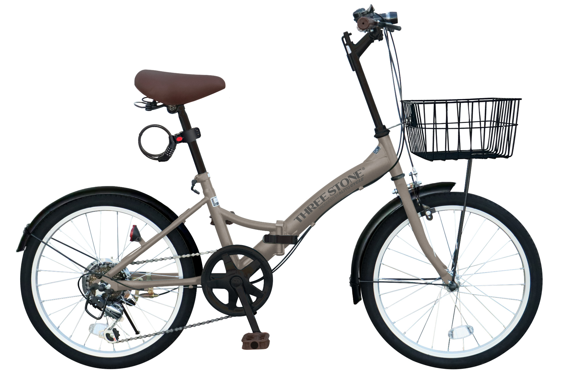 アイジュサイクル ノーパンク 折りたたみ自転車 20インチ シマノ 6段