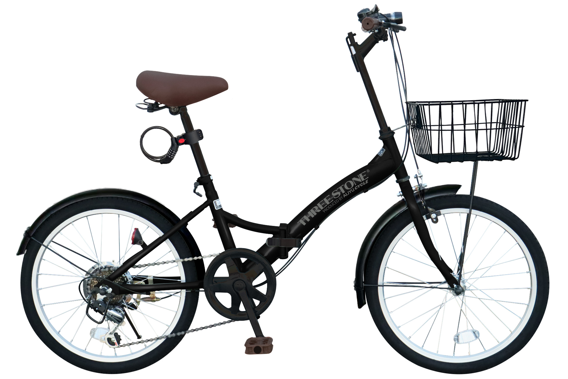 アイジュサイクル ノーパンクタイヤ 折りたたみ自転車 20インチ シマノ