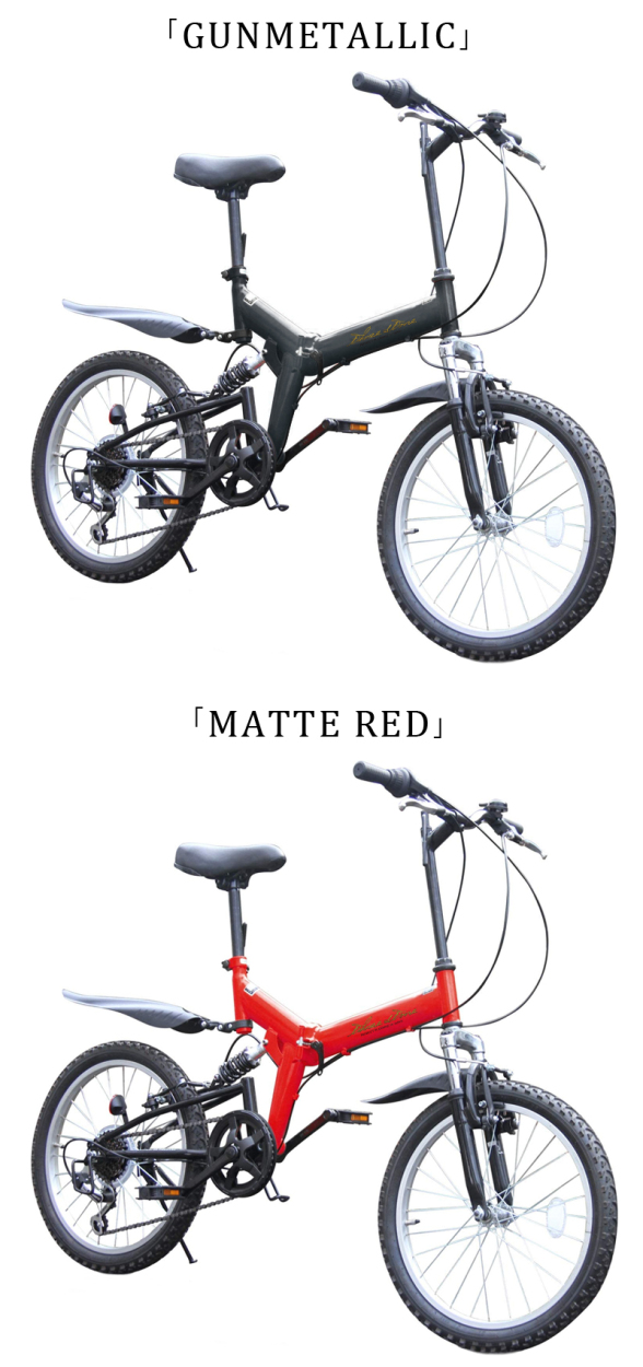 three stone 折りたたみ自転車 20インチ シマノ6段変速ギア フルサスペンション aj-01