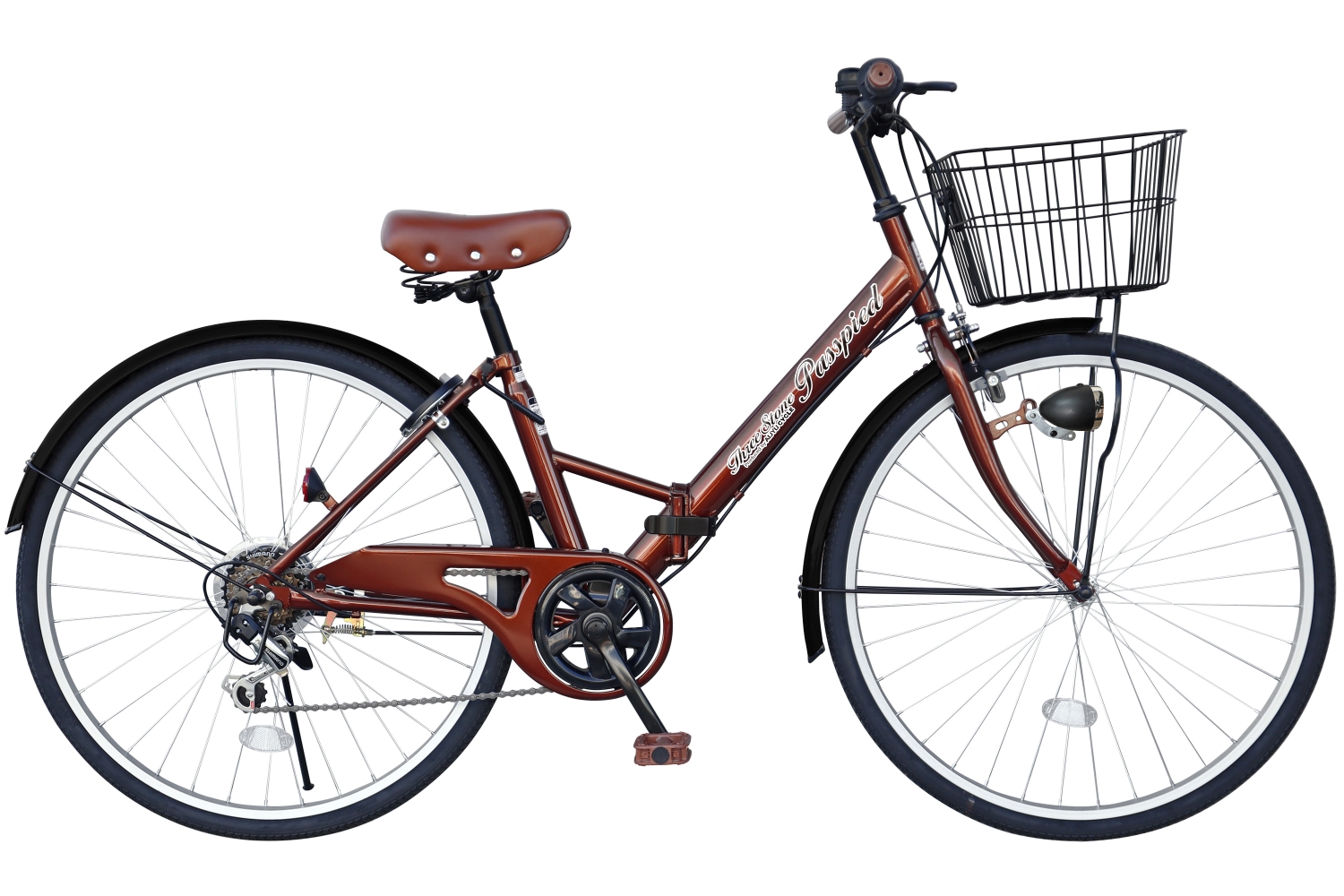 アイジュサイクル ノーパンク シティサイクル 折りたたみ自転車 26