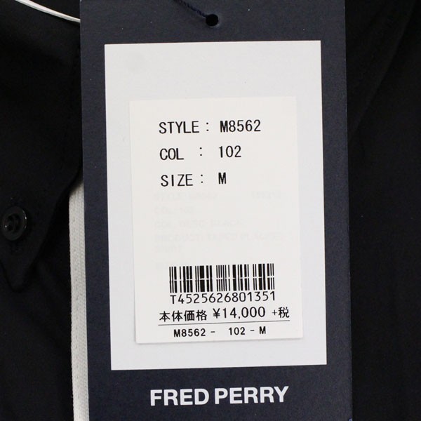 FRED PERRY (フレッドペリー) M8562 TAPED PLACKET SHIRT テープ