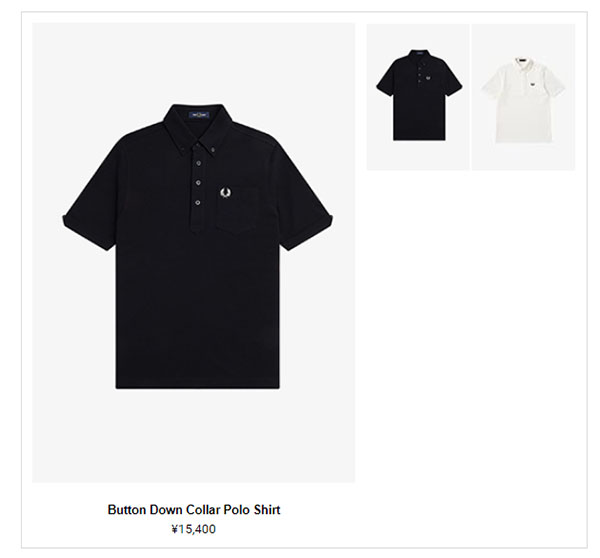 FRED PERRY (フレッドペリー) M5604 BUTTON DOWN COLLAR POLO SHIRT