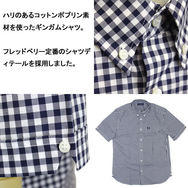 FRED PERRY (フレッドペリー) M9604 GINGHAM SHIRT ギンガムシャツ 全2色 FP432 : fp-m9604 :  THREE WOOD ヤフー店 - 通販 - Yahoo!ショッピング