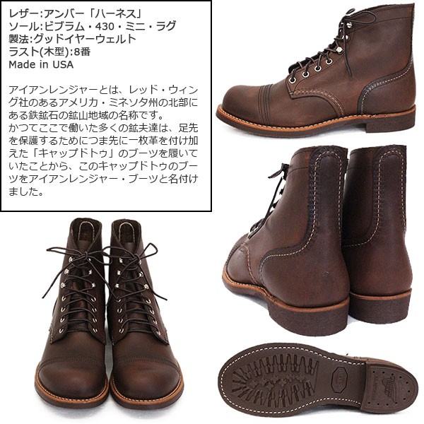 2020年 新作 REDWING (レッドウィング) 8111 Iron Ranger アイアン