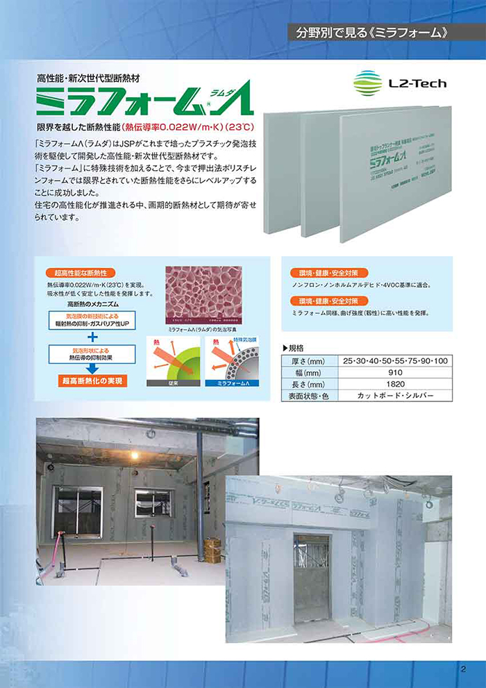 関東地域のみ配送商品】押出法 ポリスチレンフォーム 断熱材 ミラ