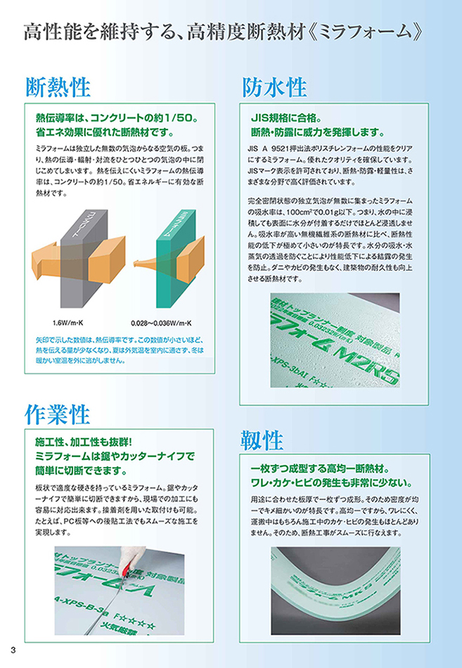 断熱材 ポリスチレンフォーム