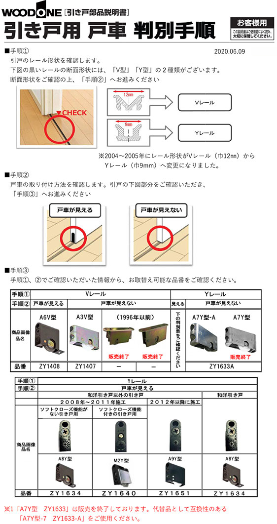 ウッドワン戸車