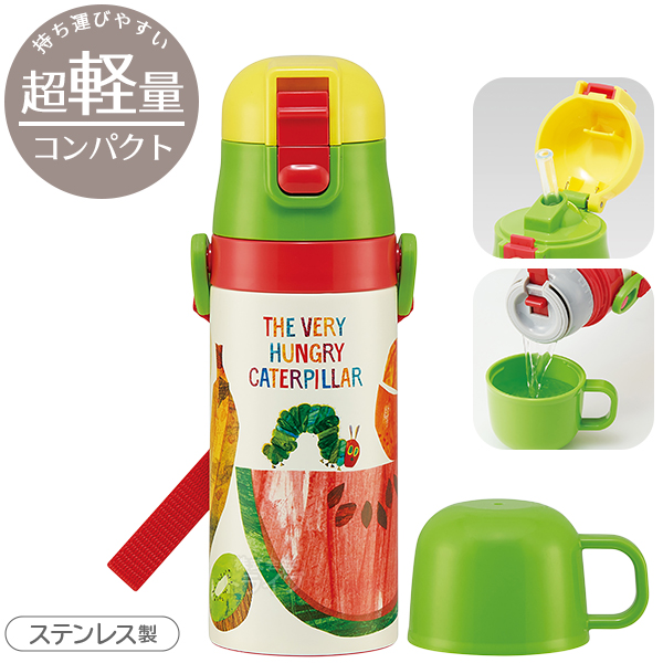 はらぺこあおむし お買得４点セット アルミお弁当箱 370ml 箸＆箸箱 コップ ストロー2WAY水筒 |  | 04