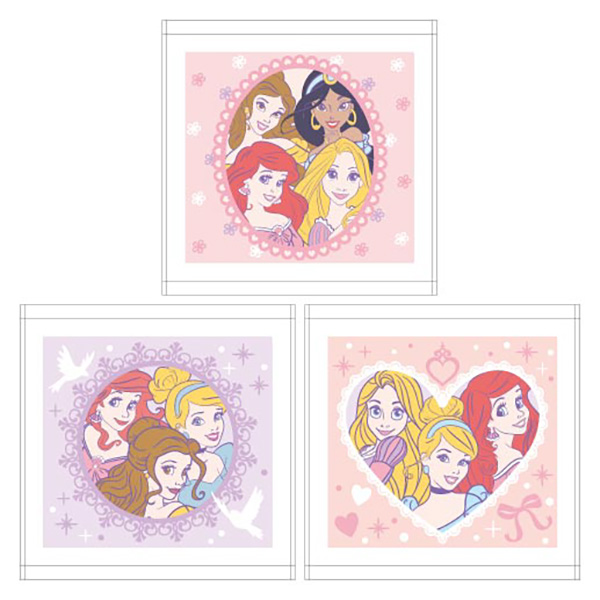 おしぼり ハンドタオル お買得5枚セット ディズニー プリンセス