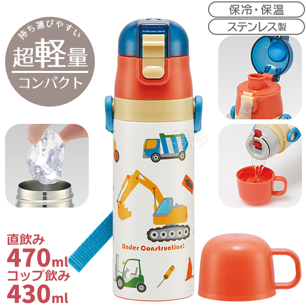 はたらくクルマ お買得4点セット 抗菌 角型お弁当箱 450ml 箸＆箸箱