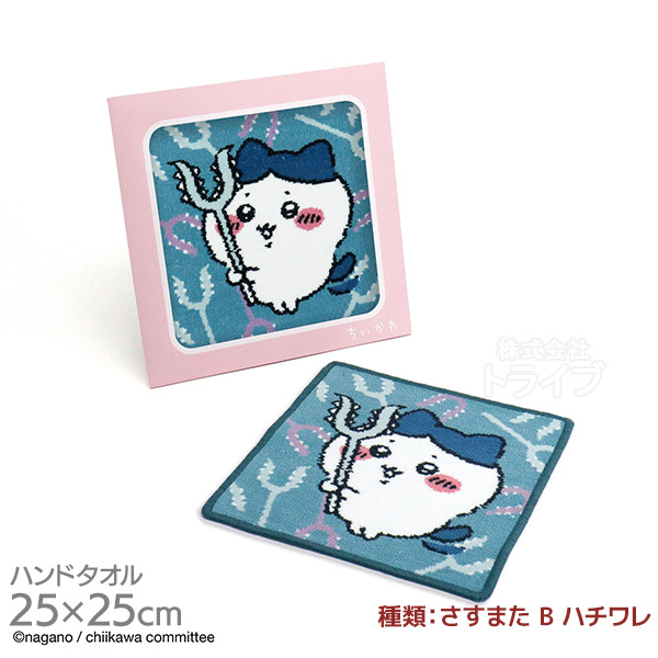 ちいかわ 選べる2枚セット【G】 シェニール織 タオルハンカチ25cm