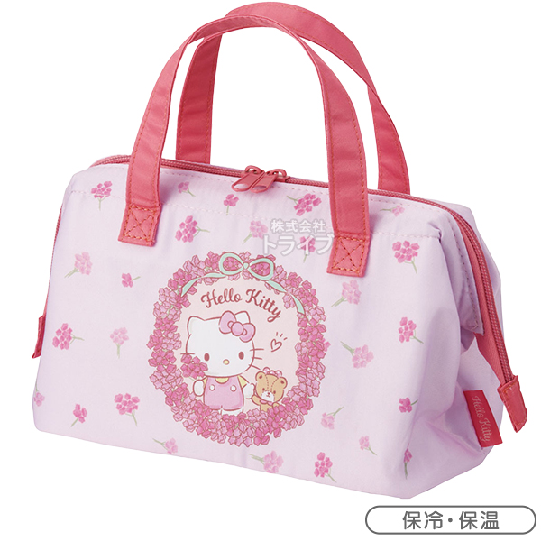 ハローキティ フラワーリース お買得 4点セット 抗菌 2段 箸付