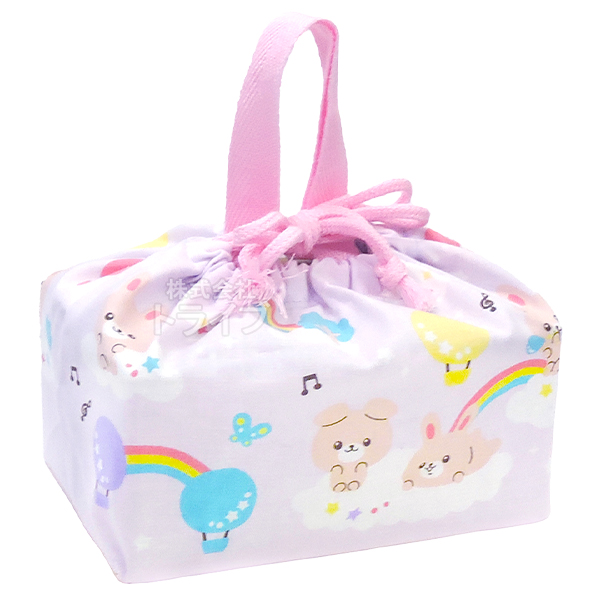 ラビットガーデン お買得４点セット アルミお弁当箱 370ml 箸＆箸箱 コップ 巾着セット |  | 03