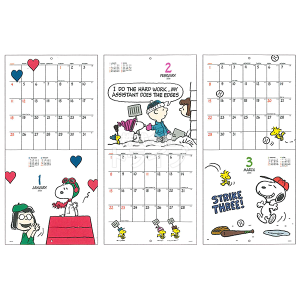 2026年 スヌーピー カレンダー 壁掛け 卓上 お買得セット 36PCA-1