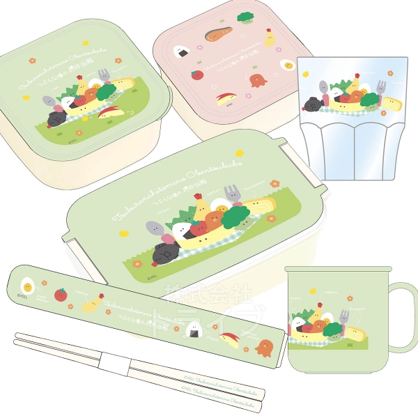 つぶらな瞳　非売品のお弁当箱を含めた94個セット つぶらな瞳の水族館 角型 お弁当箱 仕切付 500ml 食洗機対応 PL-1R