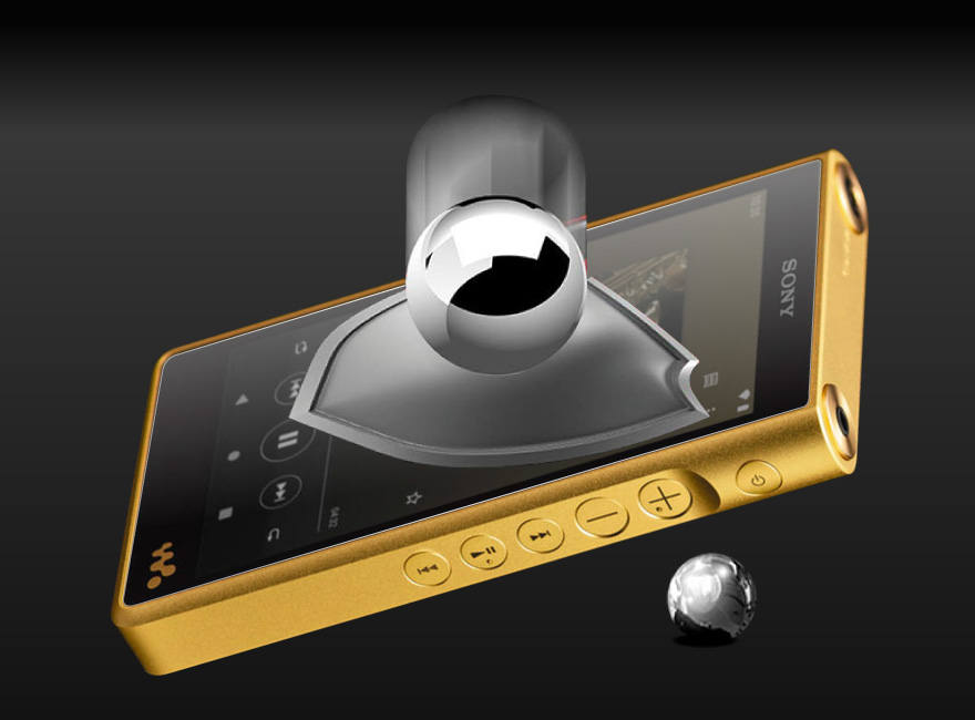 SONY walkman NW-WM1ZM2　液晶保護ブルーライトカットガラスフィル
