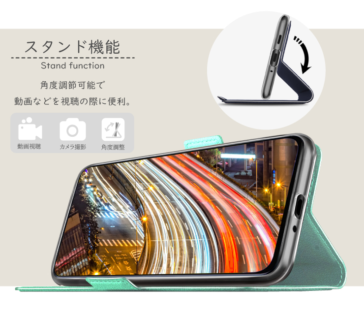 Galaxy A23 5G ケース 手帳型 かわいい カバー レザー 手帳 スタンド 