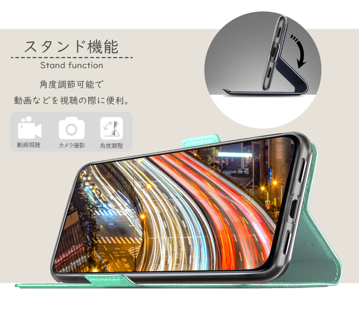 Google Pixel 6a カーボン手帳型レザーケース