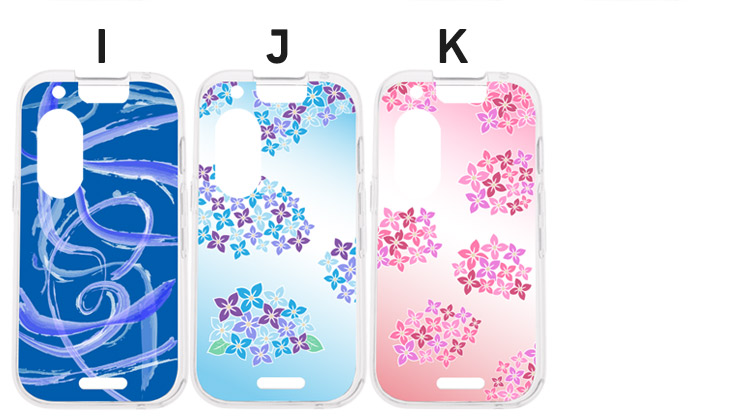 キッズフォン3 ケース カバー 和柄 ソフト クリアケース ソフトケース