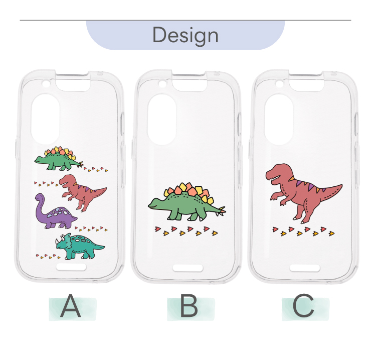 キッズフォン 3 本体 クリアケース付き キッズフォン3 ケース カバー 恐竜 怪獣 動物 学校 子ども softbank