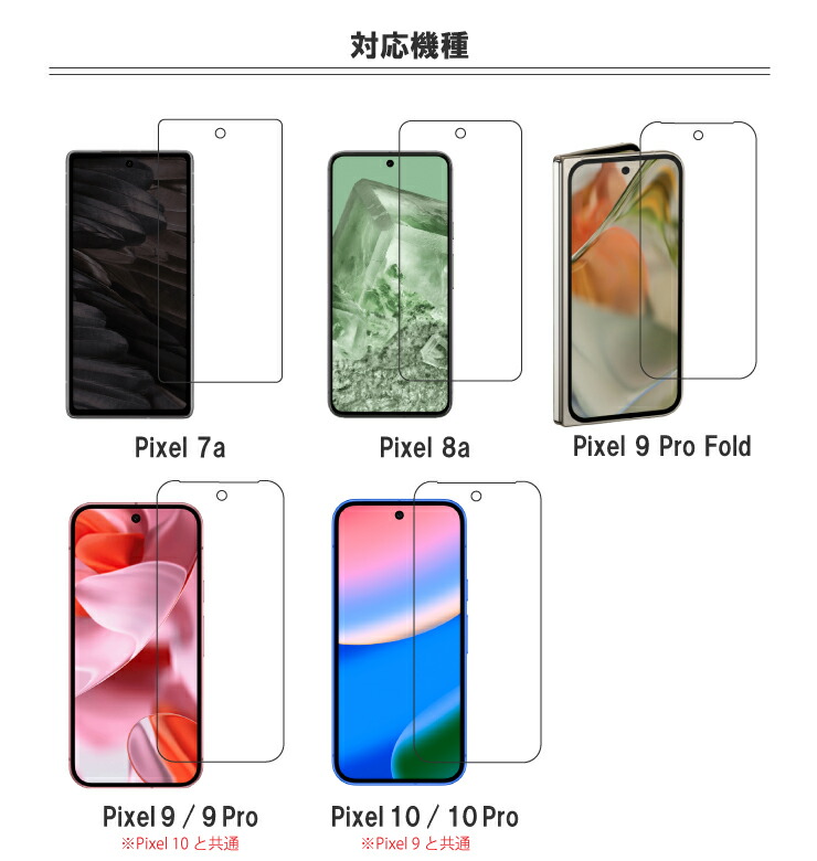 Google Pixel 9 8a 7a Pro Fold フィルム ガラスフィルム さらさら