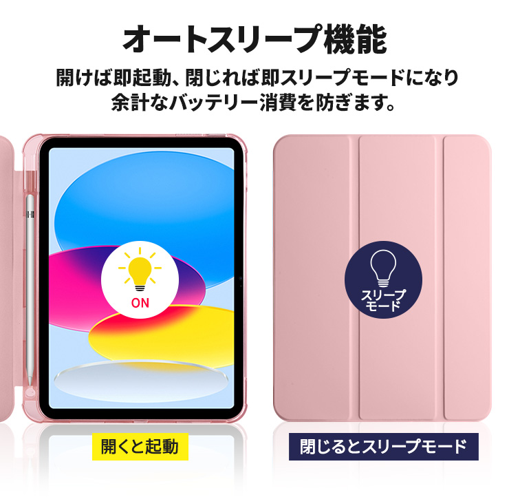 iPad 軽い 薄い かわいい ケース スタンド