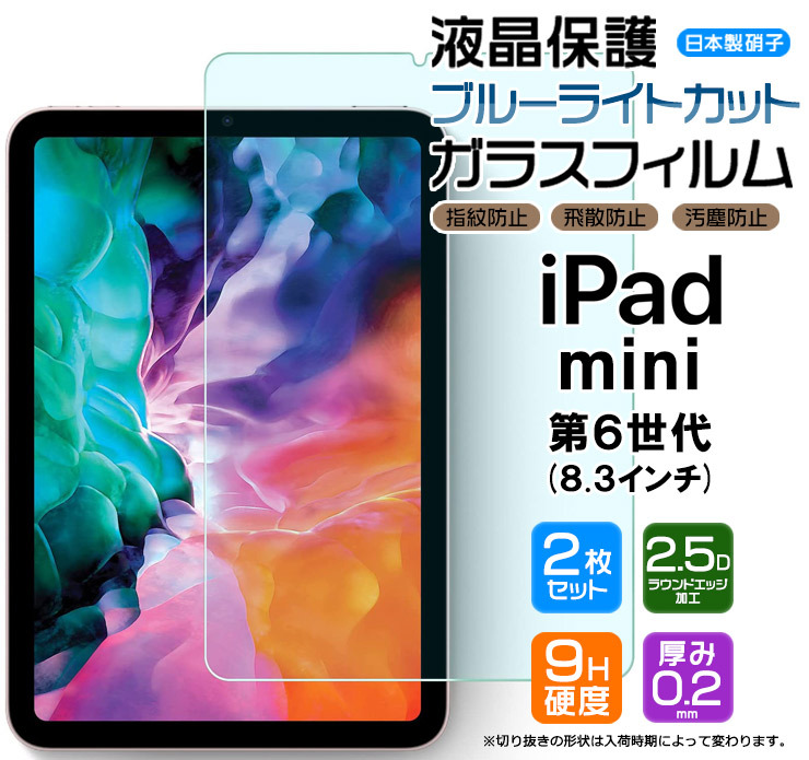 iPad mini6 フィルム 第6世代 保護フィルム 2枚セット - タブレット