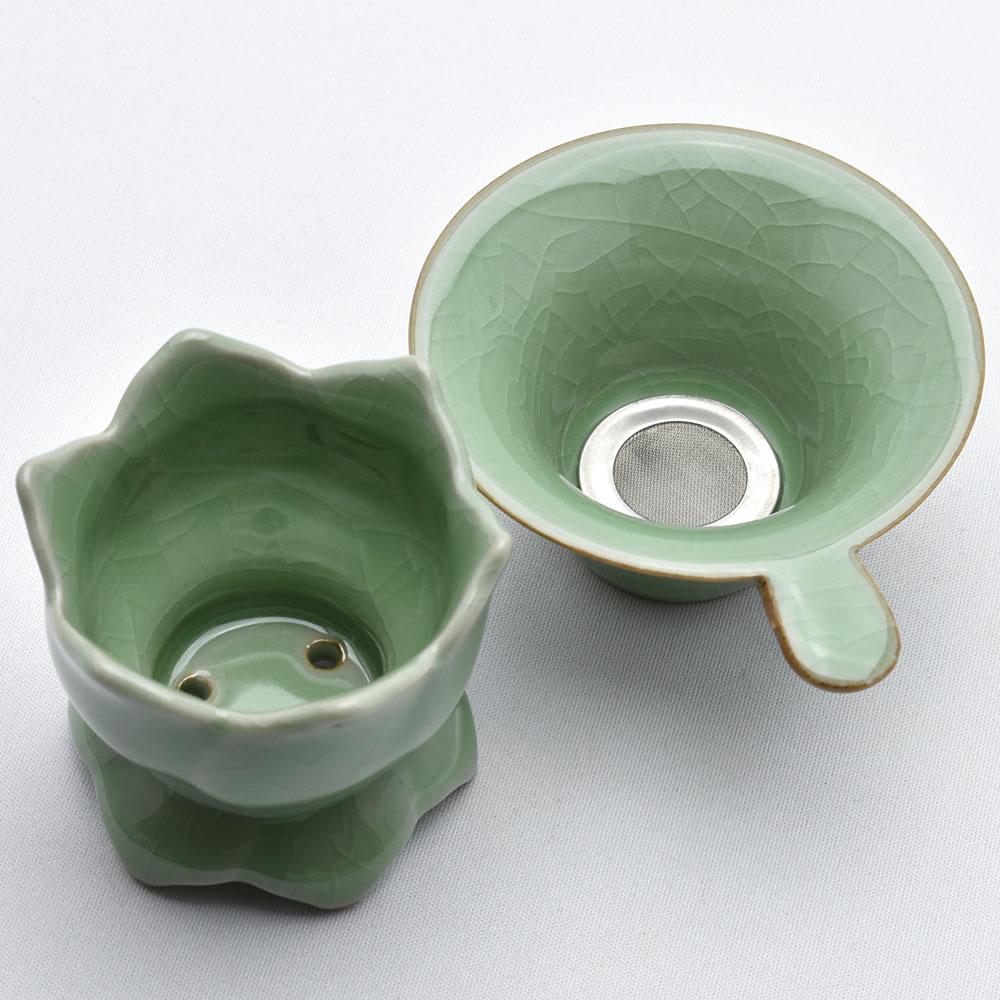 Amazon.co.jp: 中国茶 龍泉窯 青磁茶器 茶器セット 煎茶道具