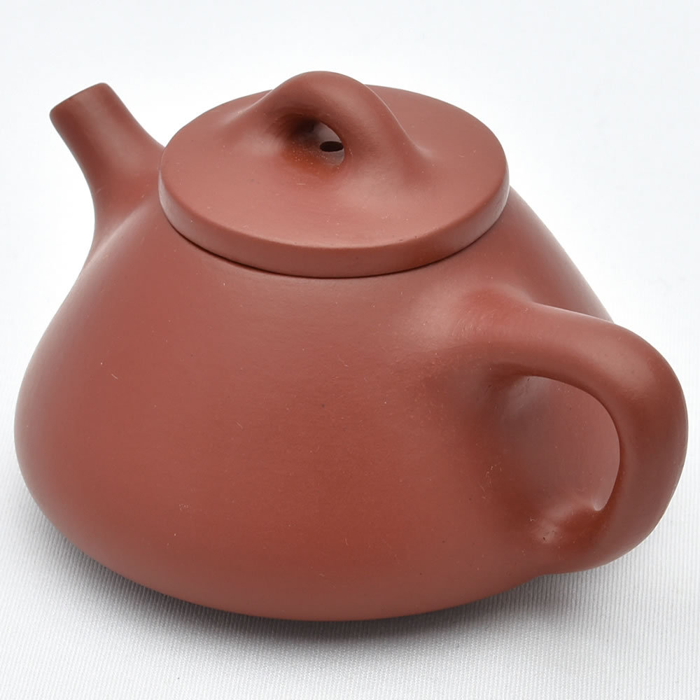 宜興紫砂壺・石瓢壺(徐玉鳳・赤茶) 100ml（中国茶器の茶壺・急須 