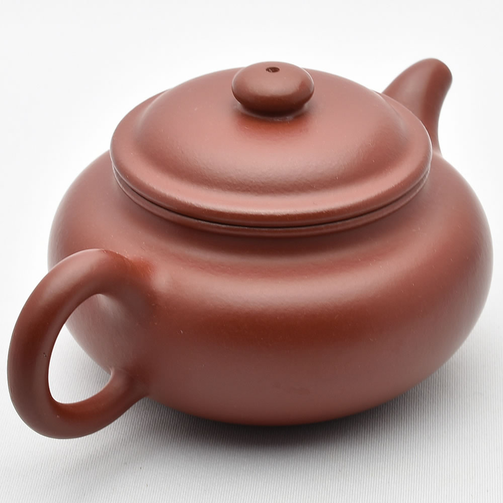 中国茶器・茶壺 倣古（周国君・赤茶）210ml （宜興紫砂壺・急須