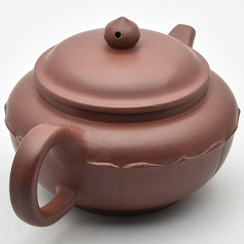 中国茶器・茶壺 碗菱（徐方懐・濃茶）290ml （宜興紫砂壺・急須 