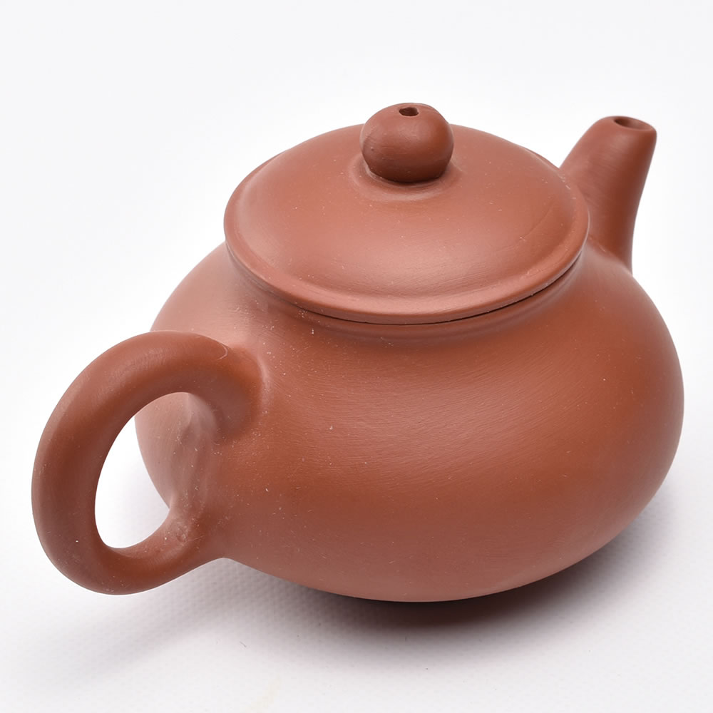 中国茶器・潘壺（赤茶） 90ml 紫砂風 広東潮州 茶壺 急須 : 天香