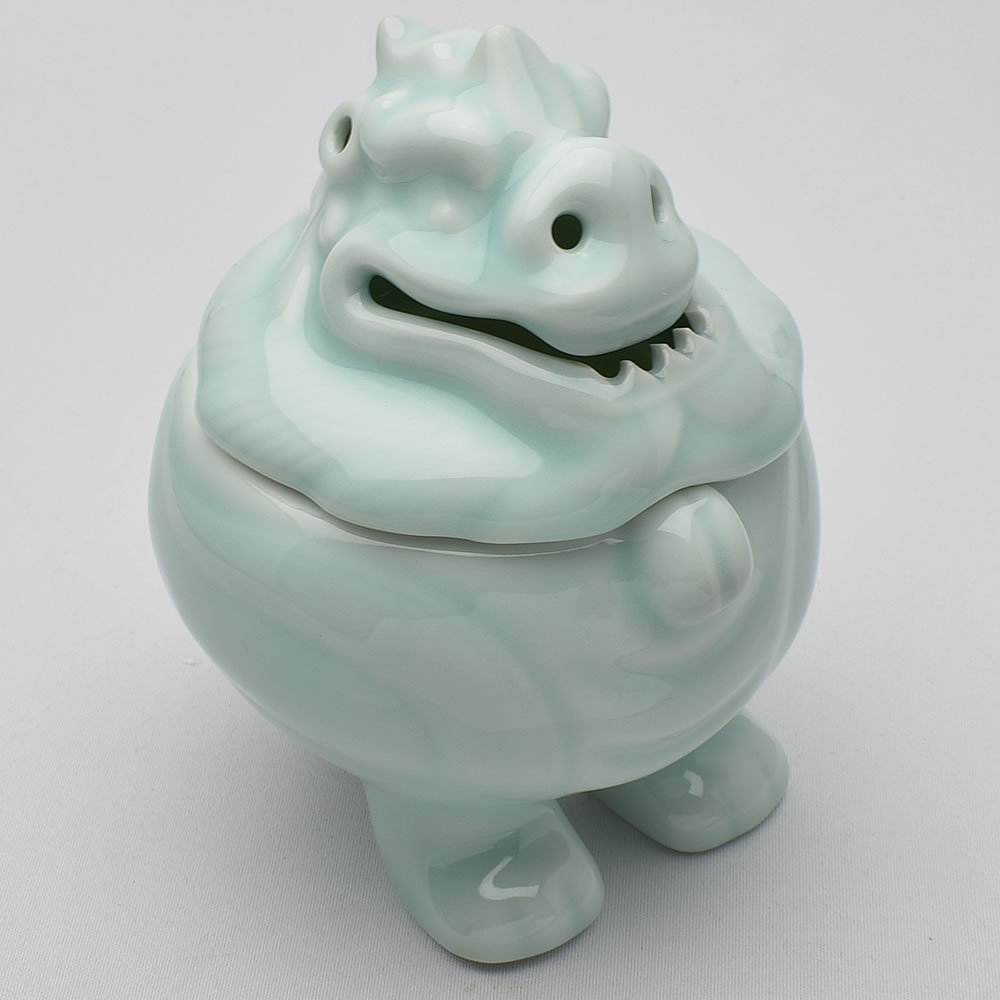 天香茶行 中国茶道具 龍泉青磁 龍香炉（弟窯粉青） : 天香茶行