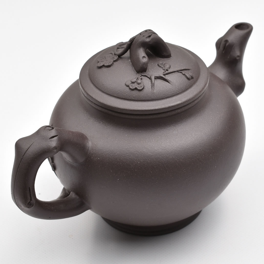 中国　顧景舟銘　紫砂　緑泥　急須　茶壷　合わせ箱　M　R7623 茶壷 宜興紫砂水平壷 緑泥 50ml – 遊茶オンラインショップ