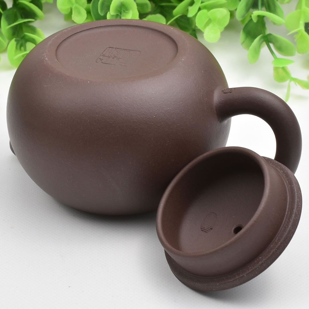 宜興紫砂壺・中西施（賀龍芳・濃茶） 200ml 急須 : 天香茶行・Yahoo店