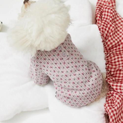 ルイスドッグ louisdog Lavender Jumpsuit 小型犬 犬服 ジャンプスーツ オールインワン ロンパース セレブの画像