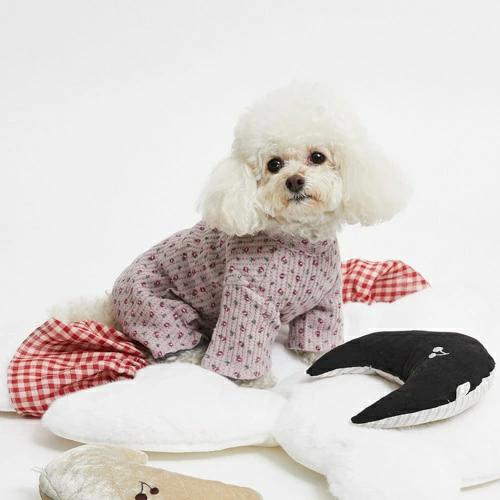 ルイスドッグ louisdog Lavender Jumpsuit 小型犬 犬服 ジャンプスーツ オールインワン ロンパース セレブの画像