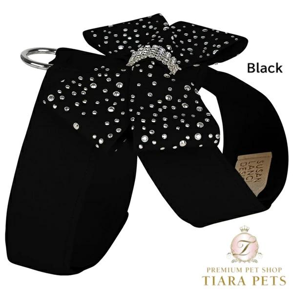 Susan Lanci DESIGNS Silver Stardust Nouveau Bow Tinkie Harness 受注生産【小型犬 犬用 ハーネス セレブ】 TC/Black