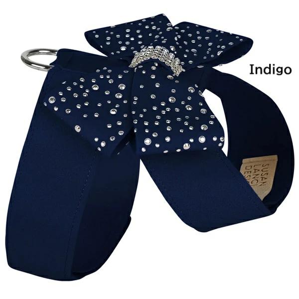 Susan Lanci DESIGNS Silver Stardust Nouveau Bow Tinkie Harness 受注生産【小型犬 犬用 ハーネス セレブ】 TC/Black