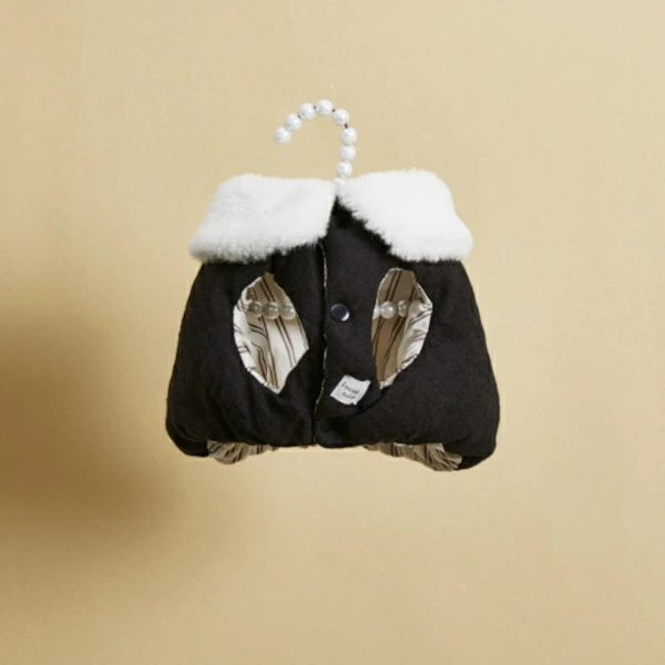 ルイスドッグ louisdog Black Beauty Linen Padded Jacket【小型犬 犬服 アウター ジャケット セレブ 】_2