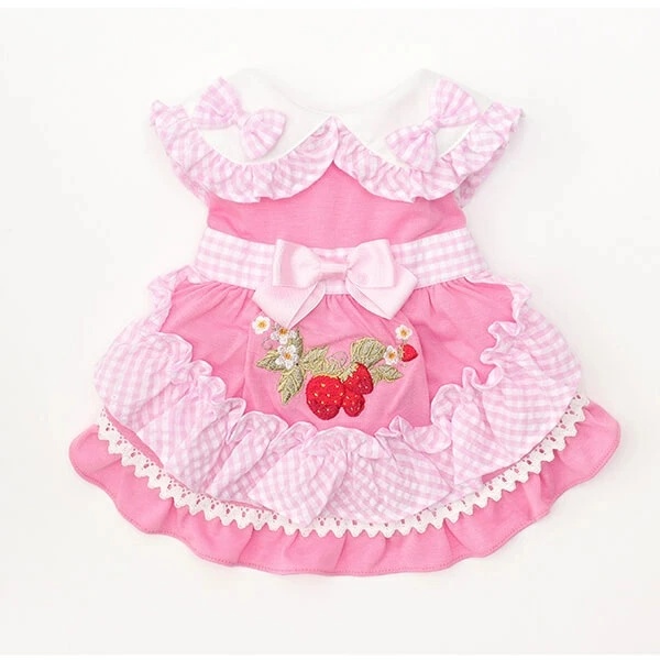 稀少 美品】きゃんナナ いちごキャミワンピ S+Mサイズ CanNana 犬 犬