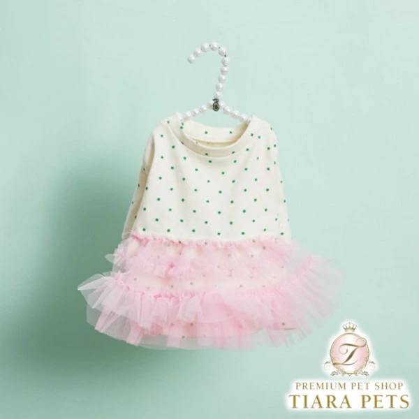ルイスドッグ louisdog Polka Dots TUTU【小型犬 犬服 トップス ワンピース チュチュ セレブ 】