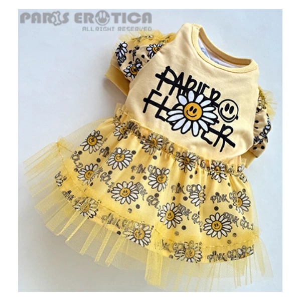 パリエロ PARIERO★先行予約★Margaret Dress【小型犬 犬服 ワンピース ドレス スカート セレブ】の画像